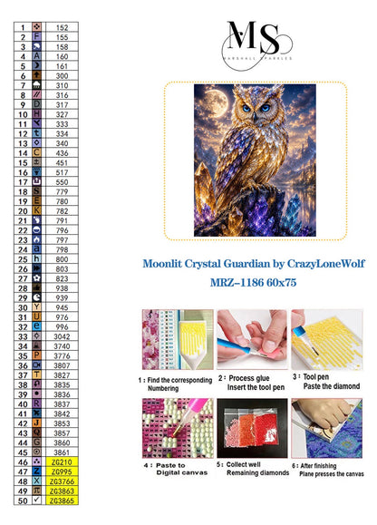 Moonlit Crystal Guardian © 60x75 by CrazyLoneWolf