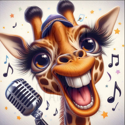 Popstar Collection - Giraffe © 40x40 - (print to order)