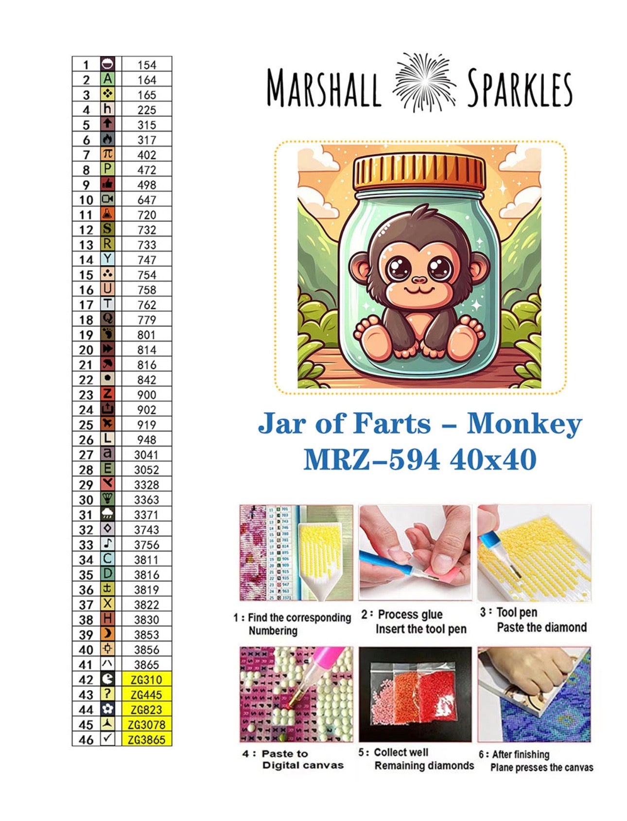 Jar of Farts - Monkey 40x40 - (print to order)