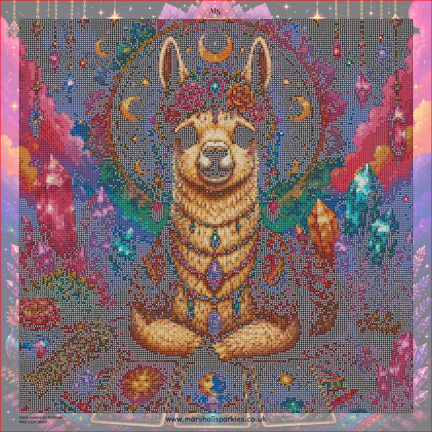 Llama Lumina © 50x50 by Puttiluxe