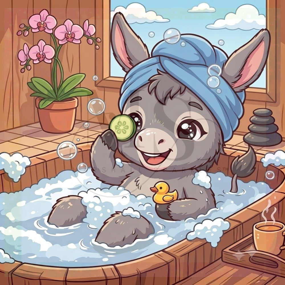 Donkey Day Spa © 50x50 by RG Designs