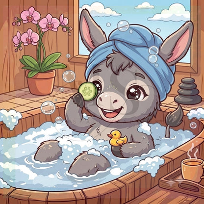 Donkey Day Spa © 50x50 by RG Designs