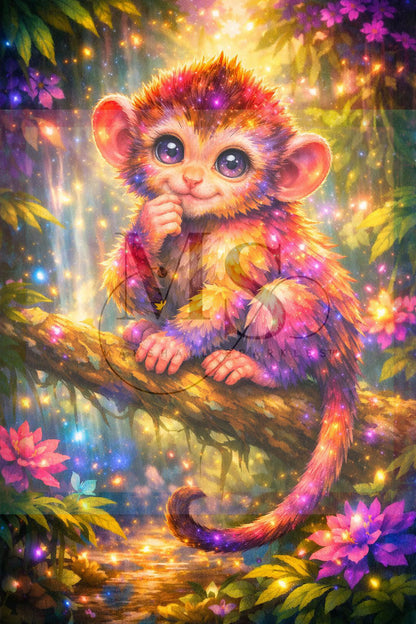 The Majestic Monkey © 30x40 Pearl Painting