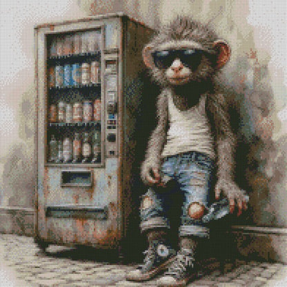 Rust & Fur - Monkey © 50x50 (print to order)