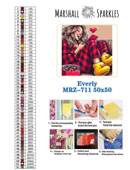 Everly ©  50x50 (print to order)