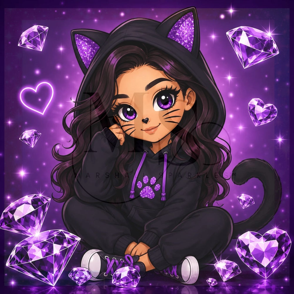 Diamond Kitty © 60x60 by KT Designs