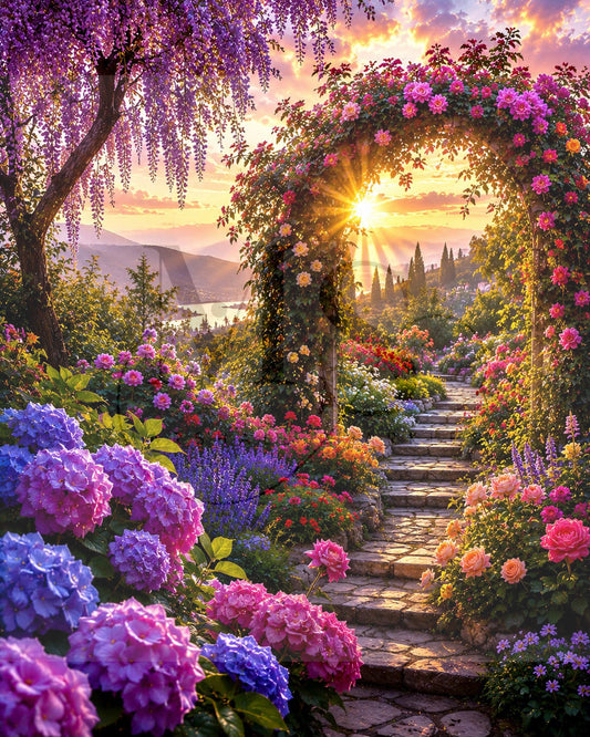 Pathways to Paradise © 60x75 by KT Designs