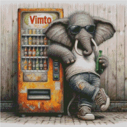 Rust & Fur - Elephant © 50x50 (print to order)