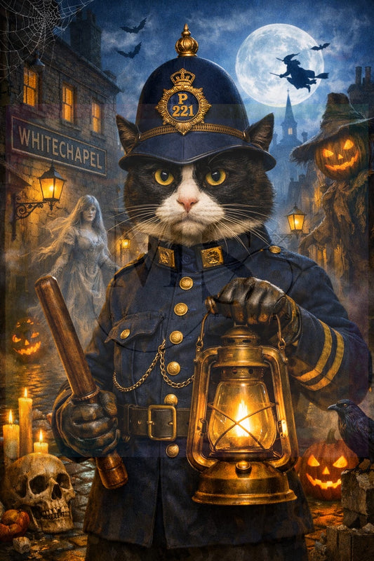 Constable Winston and the Ghosts of Whitechapel © 60x90 by NAT Art Creations