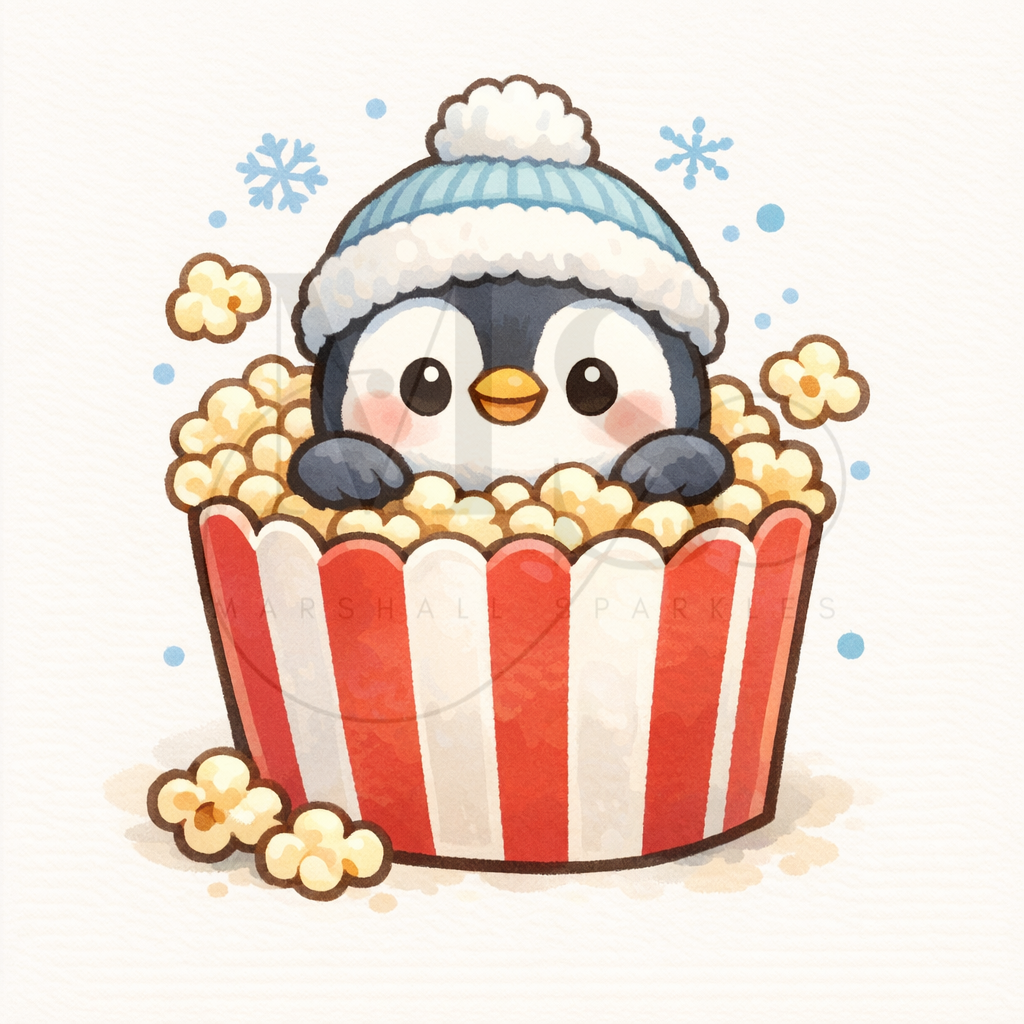 12 Months of Animal Popcorn © 30x30 (12 canvas + free birthday canvas)