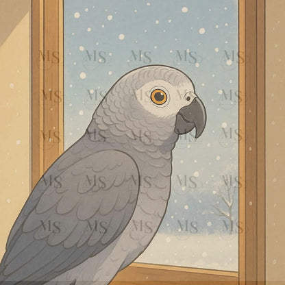 12 Months of Parrot © 30x30 by Katie Mayo-Jackson