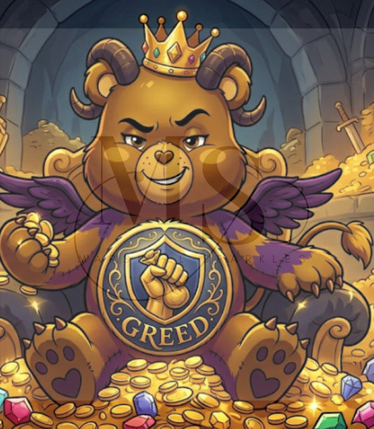 Snuggle Sin Bears - Greed ©  50x50 by RG Designs