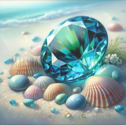 March/Aquamarine - Diamond © 40x40