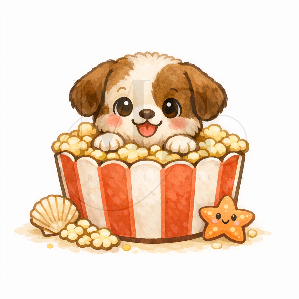12 Months of Animal Popcorn © 30x30 (12 canvas + free birthday canvas)