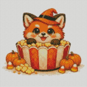 12 Months of Animal Popcorn © 30x30 (12 canvas + free birthday canvas)