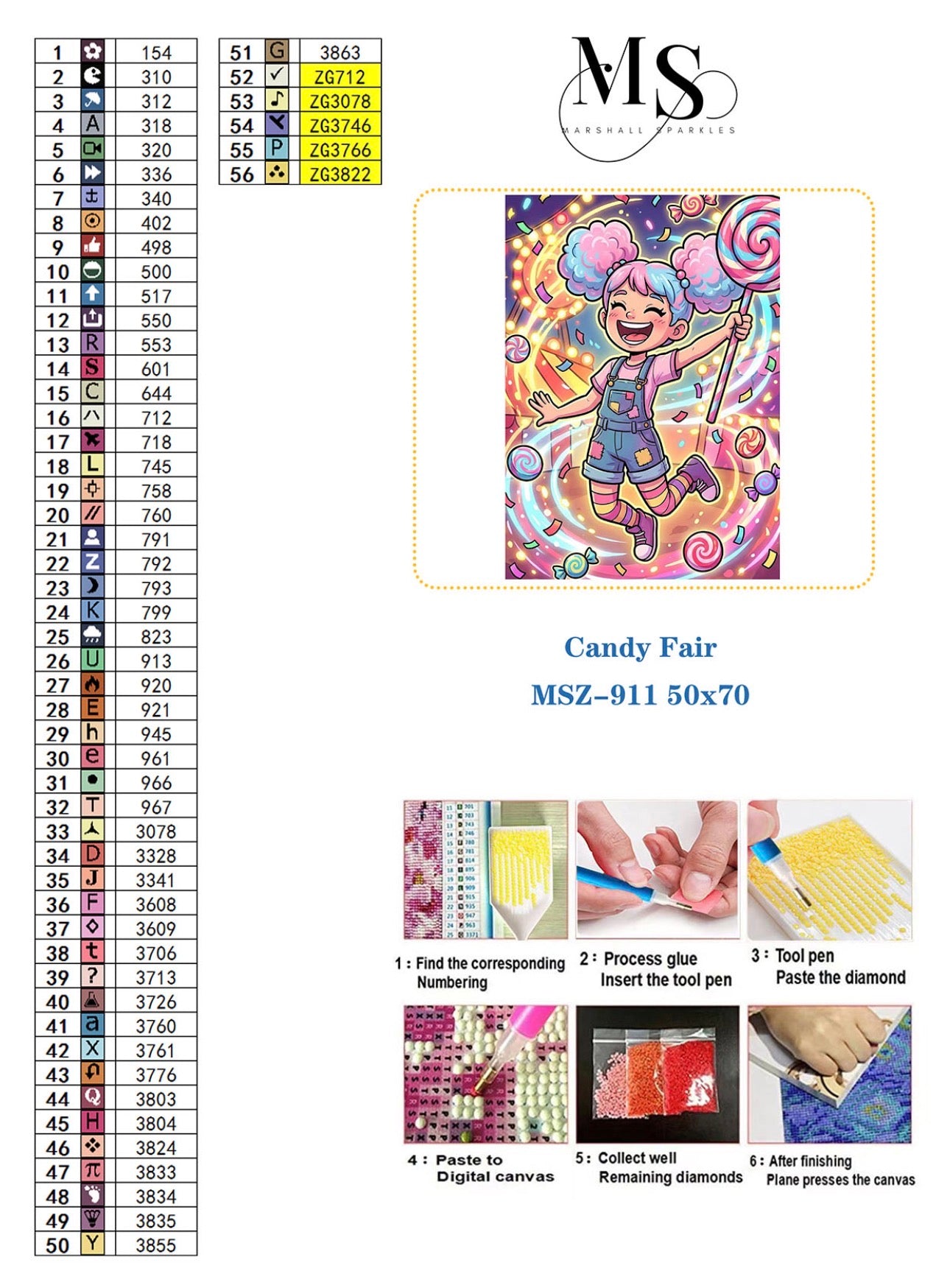 June Candy Fair © 50x70 Sqaure Sparkle drill