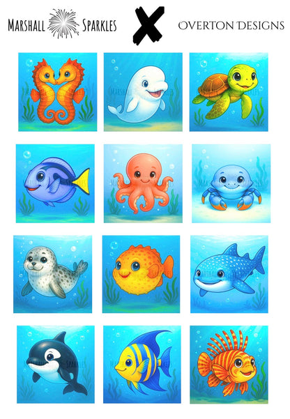 12 Months of Ocean © by Overton Designs 30x30 (PTO)