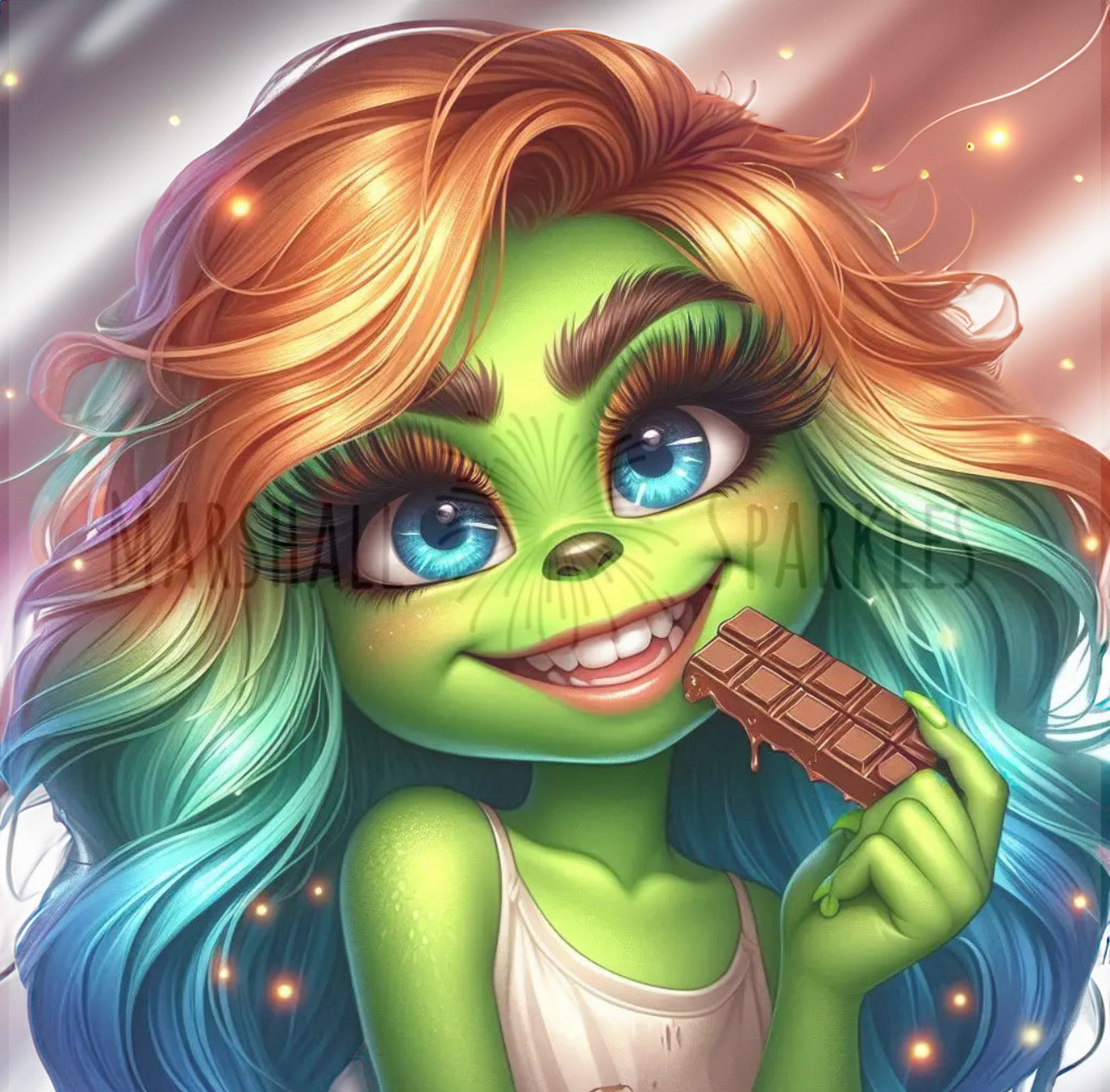 February Allegra © 40x40 Square Fairy drill