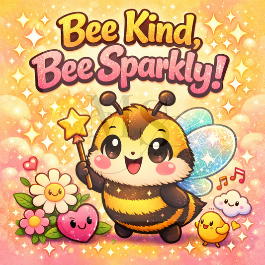 Bee Kind, Bee Sparkly! © 50x50