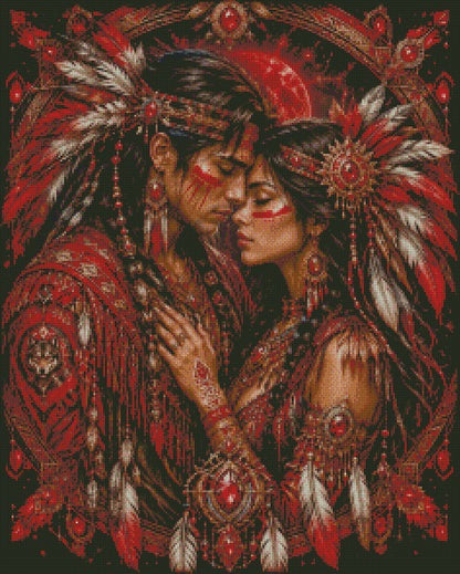 Crimson Soulmates © 60x75 by CrazyLoneWolf