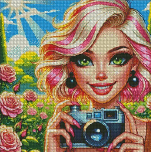 Rose © 50x50 with Fairy by Katie Mayo-Jackson