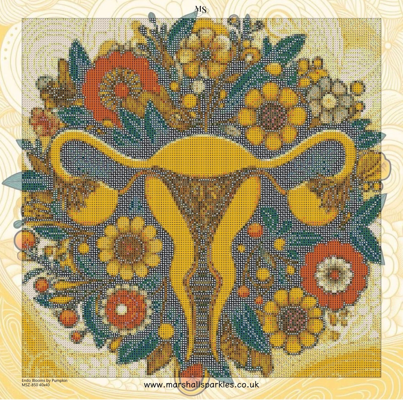 Endo Blooms by Pumpkin © 40x40