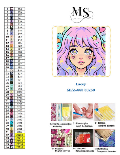 Lacey © 50x50 Round fairy