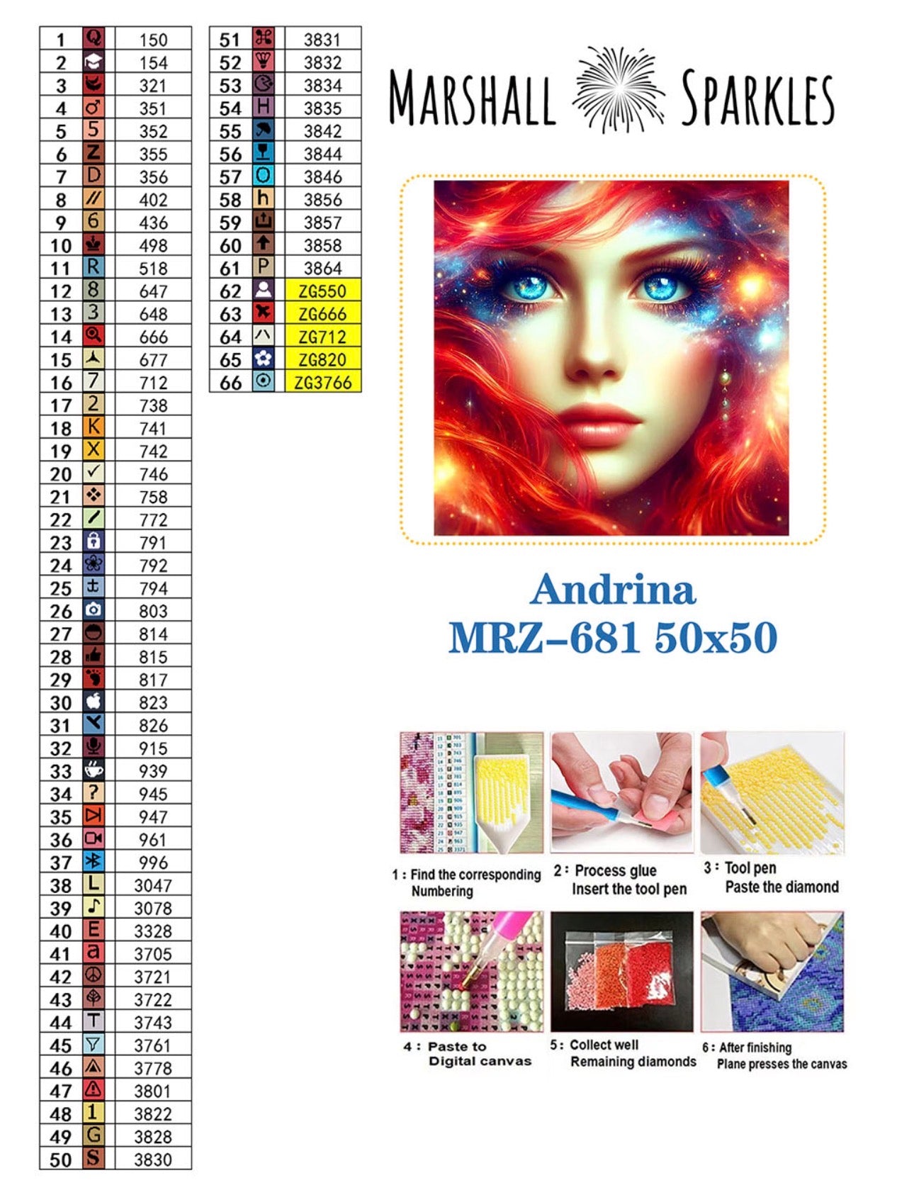 May Andrina © 50x50 Round Fairy Drill