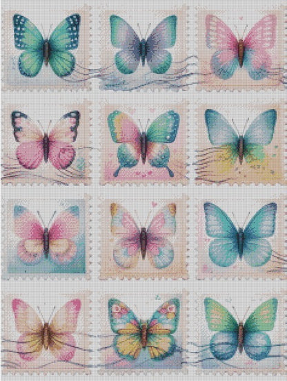 Butterfly Stamps © 60x80