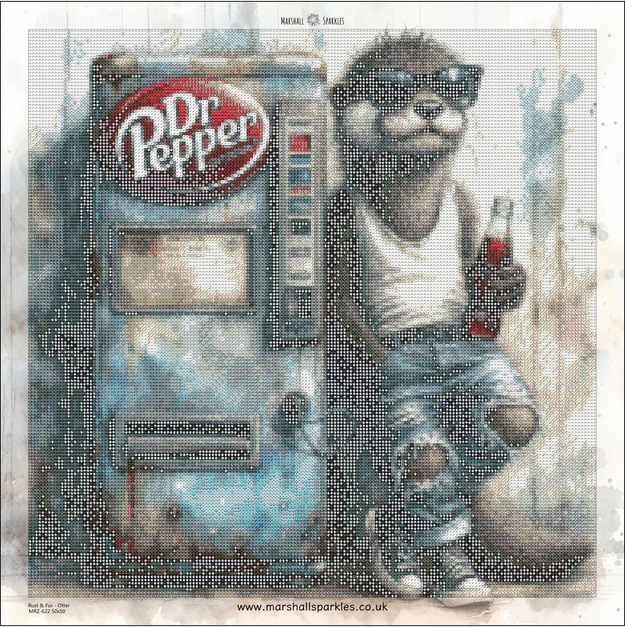 Rust & Fur - Otter © 50x50 (print to order)