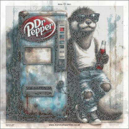 Rust & Fur - Otter © 50x50 (print to order)