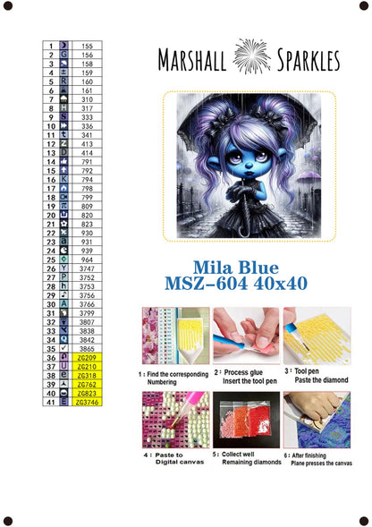 Mila Blue © 40x40 (print to order)