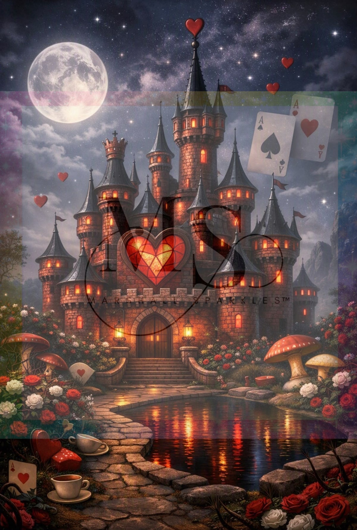 Off with their heads Castle © 60x90