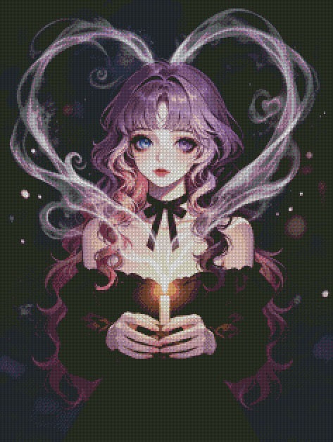 Jasmine - Candle Heart © 60x80
