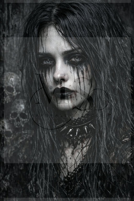Portrait of a Haunted Soul © 50x75 by NAT Art Creations