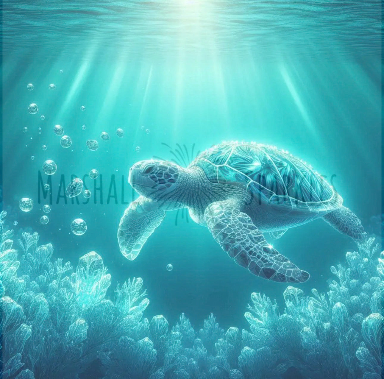 March/Aquamarine - Totem:Sea Turtle © 50x50