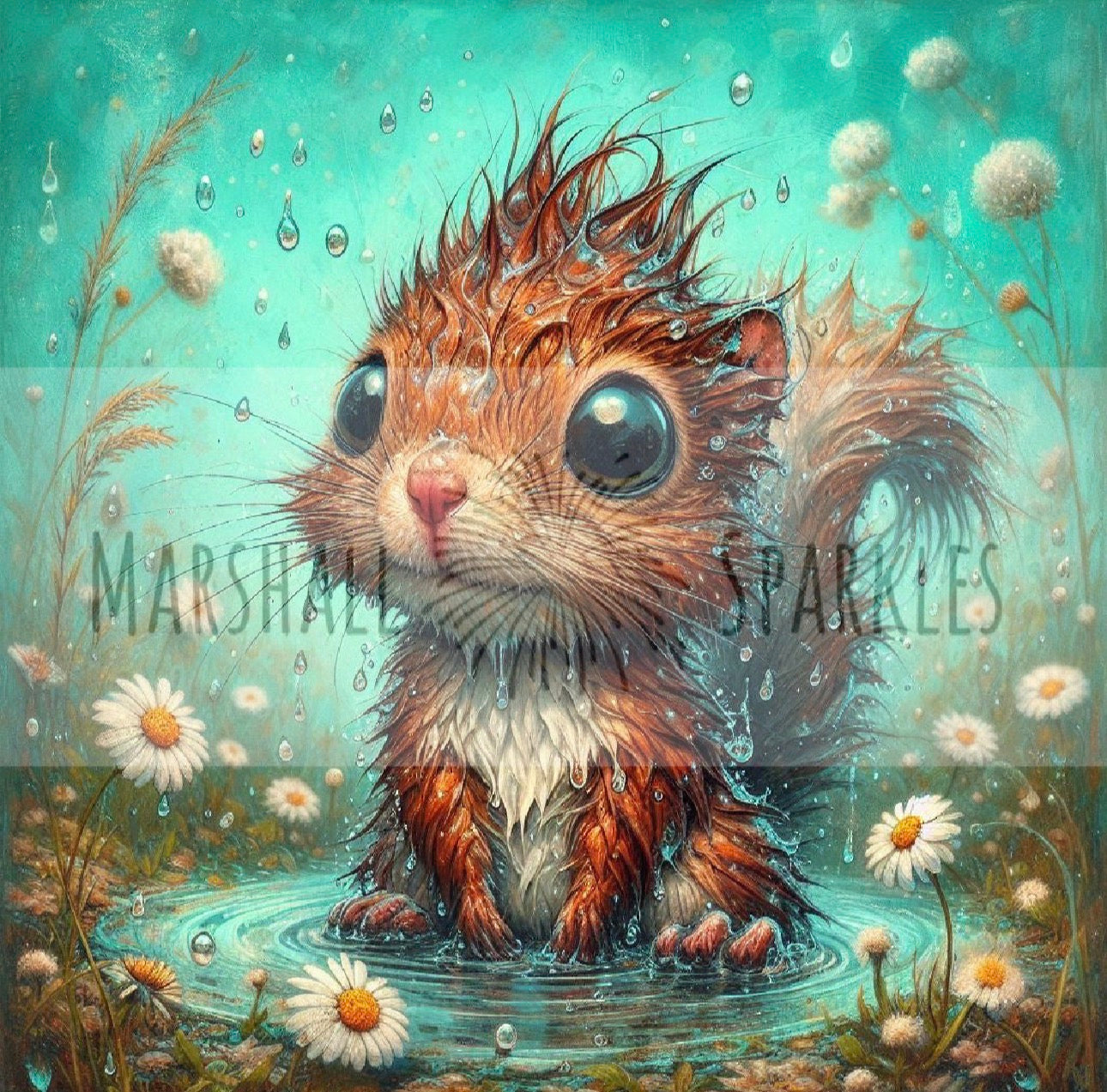 Daisy Collection - Red Squirrel © 40x40