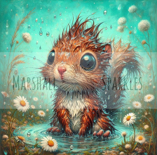 Daisy Collection - Red Squirrel © 40x40