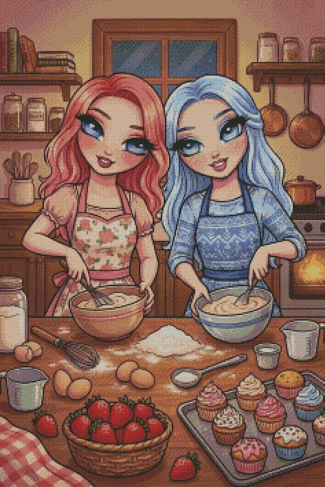 Baking Besties © 60x90