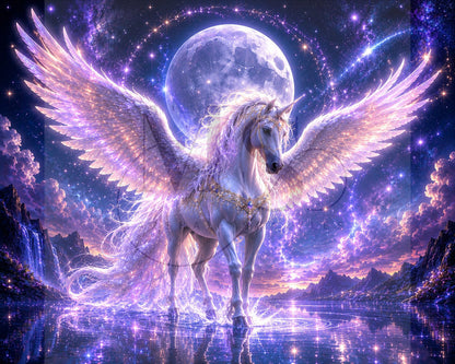The Moonlit Guardian © 60x50 by KT Designs