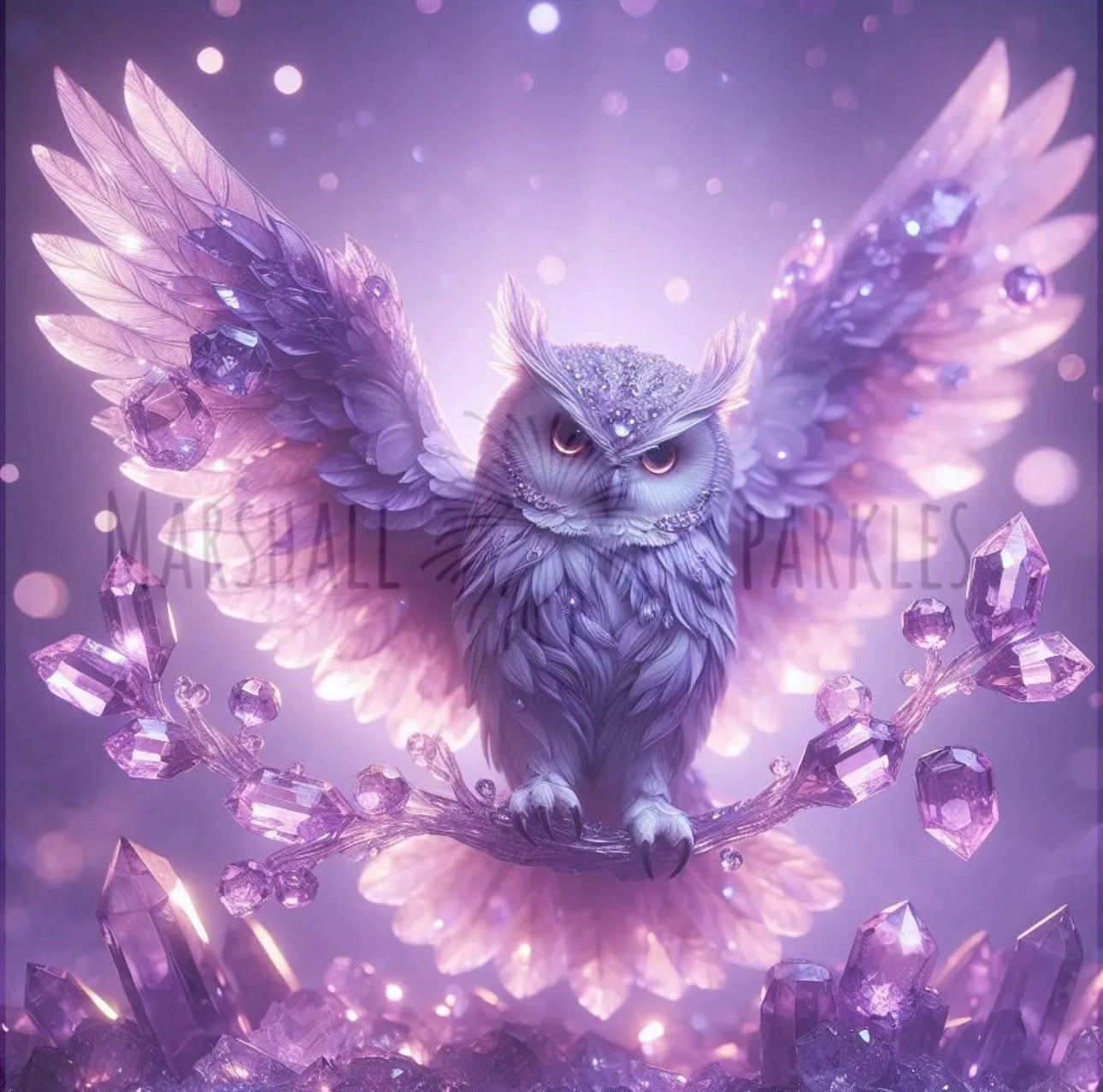 February/Amethyst - Totem:Owl © 50x50