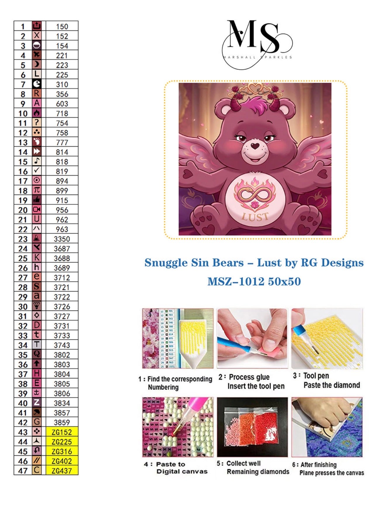 Snuggle Sin Bears - Lust ©  50x50 by RG Designs