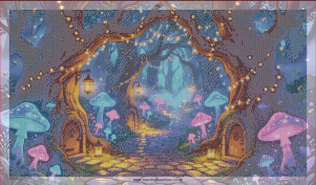 Mushroom Fairy Forest Walk © 80x45