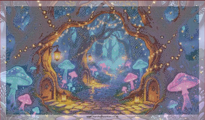 Mushroom Fairy Forest Walk © 80x45