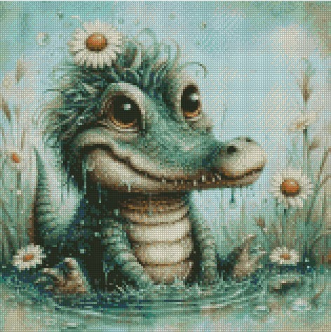 Daisy Collection -  Alligator © 40x40