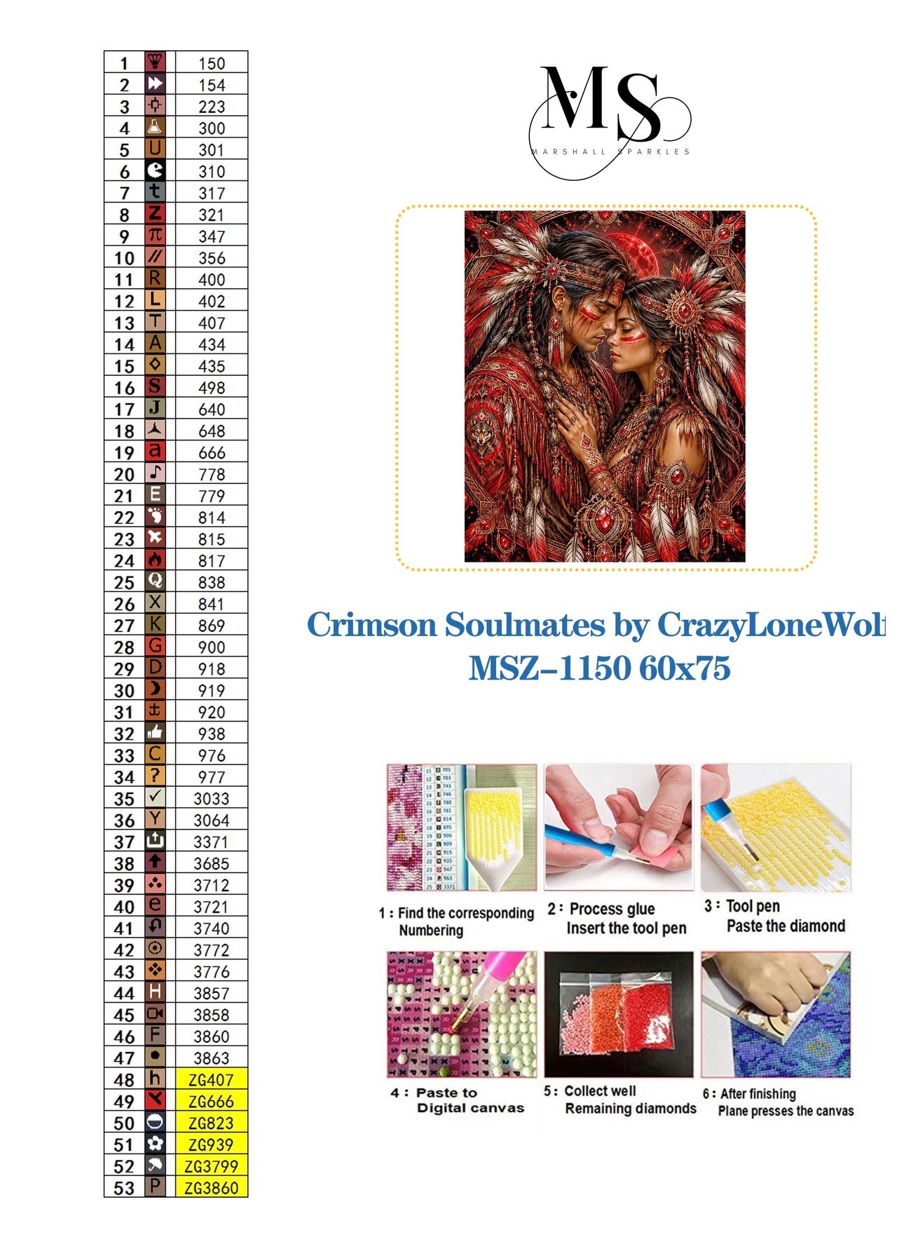 Crimson Soulmates © 60x75 by CrazyLoneWolf