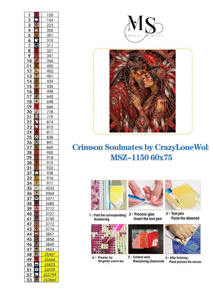 Crimson Soulmates © 60x75 by CrazyLoneWolf