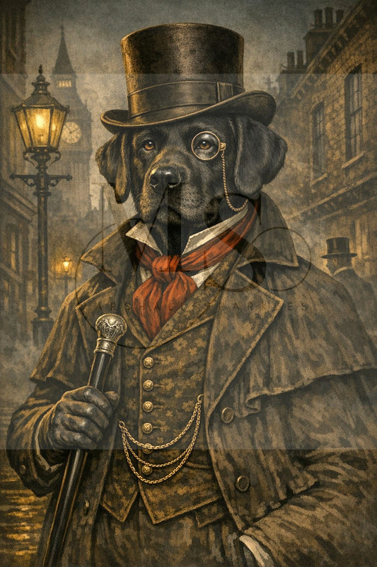 Larry the English Gentleman © 60x90 by NAT Art Creations
