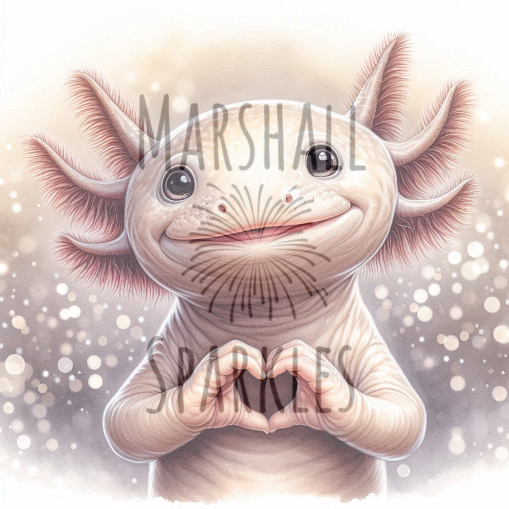 Axolotl Valentine © 40x40