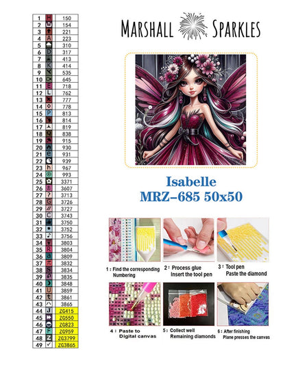 April Isabelle © 50x50 Round Fairy Drill